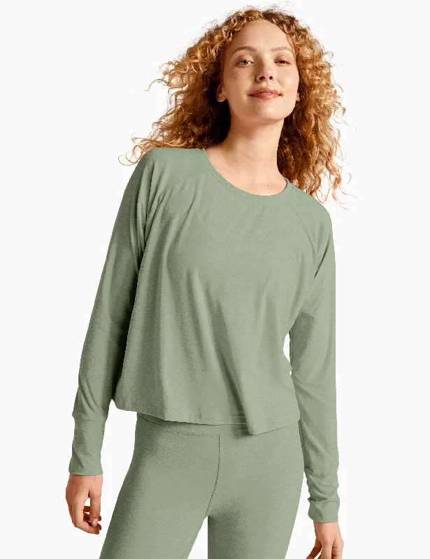 Yoga Bar for Healthy Digestion -Featherweight Daydreamer Pullover - Minty Slate Heather Yoga Bar for Healthy Digestion -Featherweight Daydreamer Pullover - Minty Slate Heather