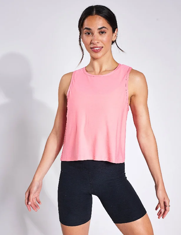 Protein Yoga Bar with Whole Nuts -Featherweight New View Cropped Tank - Sun Kissed Coral Heather Protein Yoga Bar with Whole Nuts -Featherweight New View Cropped Tank - Sun Kissed Coral Heather