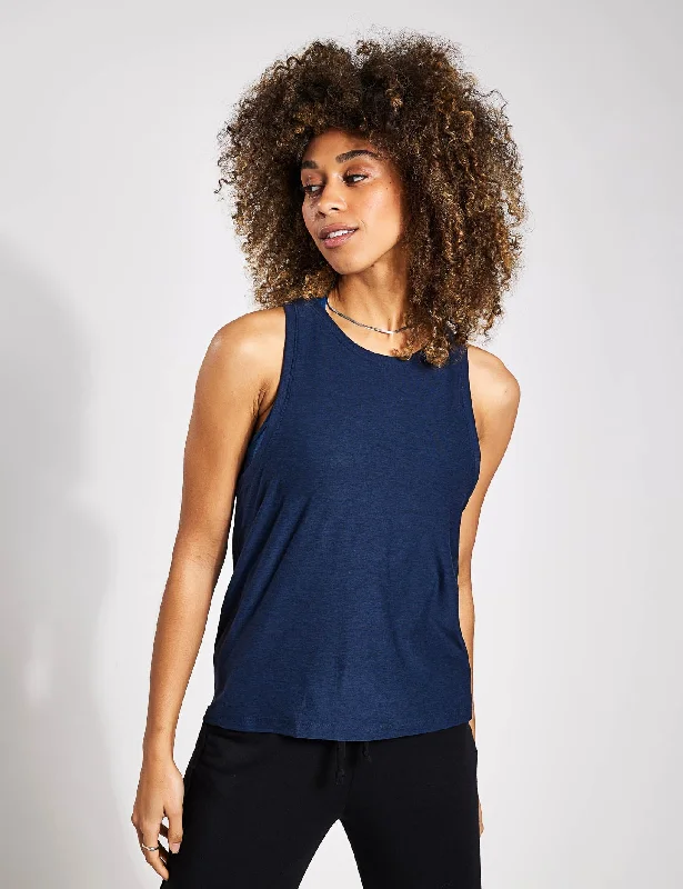 Yoga Bar with Organic Fruit -Featherweight Rebalance Tank - Nocturnal Navy