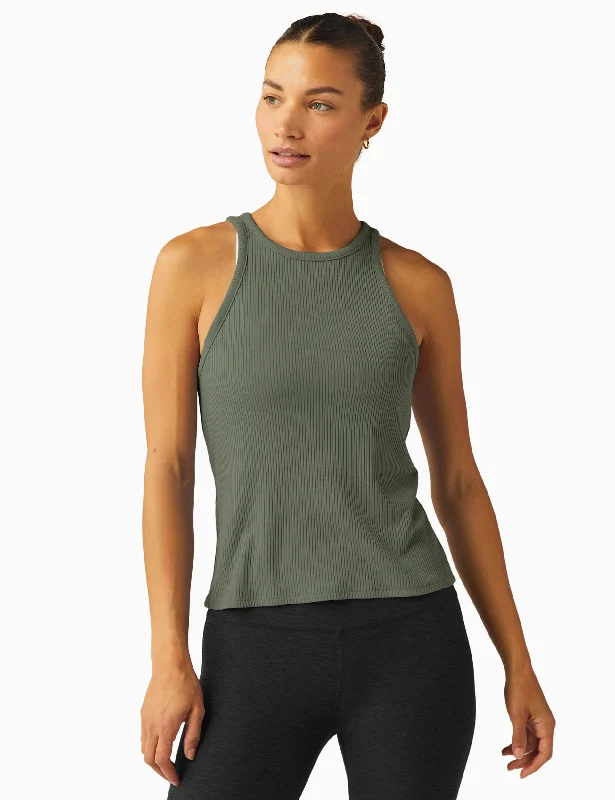 Yoga Bar for Improved Recovery After Workouts -Formation Tank - Green Dusk