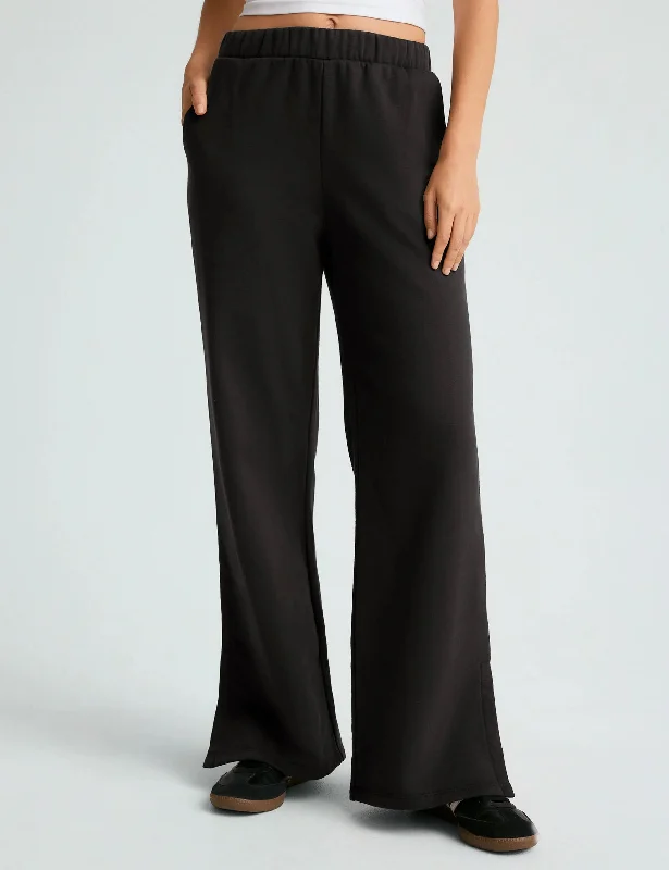 Yoga Bar Protein Bars -OPEN ENDED MID RISE PANTBLACK