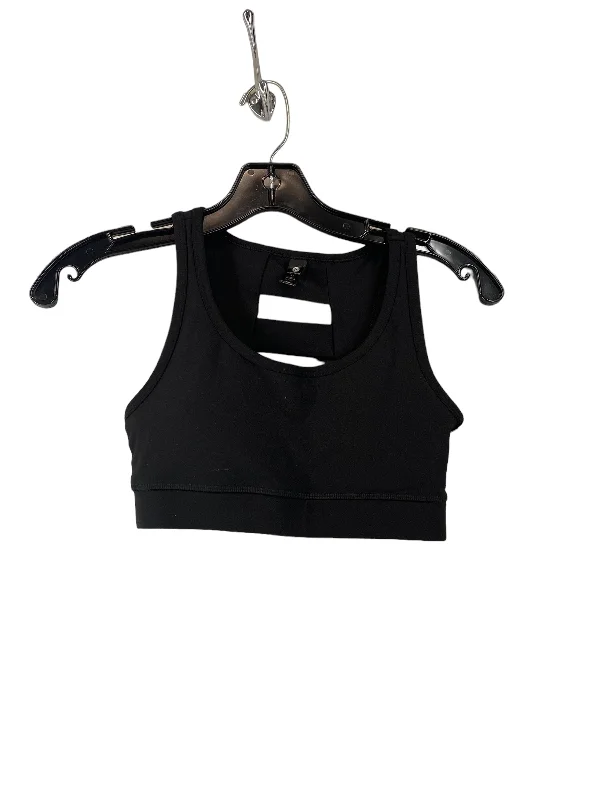High-Energy Protein Yoga Bars -Black Athletic Bra 90 Degrees By Reflex, Size Xs