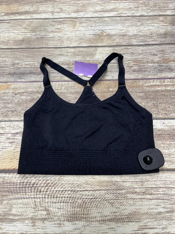 Yoga Bars for Protein and Fuel -Black Athletic Bra All In Motion, Size L
