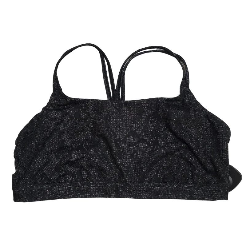 Yoga Bar for Clean Energy Boost -Black Athletic Bra All In Motion, Size Xxl