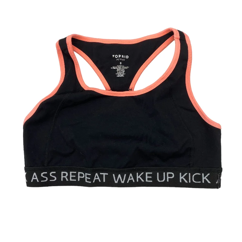 Yoga Bar for Post-Yoga Snack -BLACK ATHLETIC BRA by TORRID Size:L
