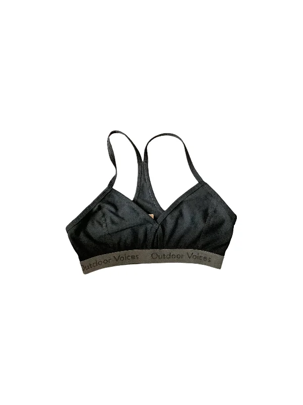 Yoga Bars for Detoxing and Cleansing -Black Athletic Bra Outdoor Voices, Size S