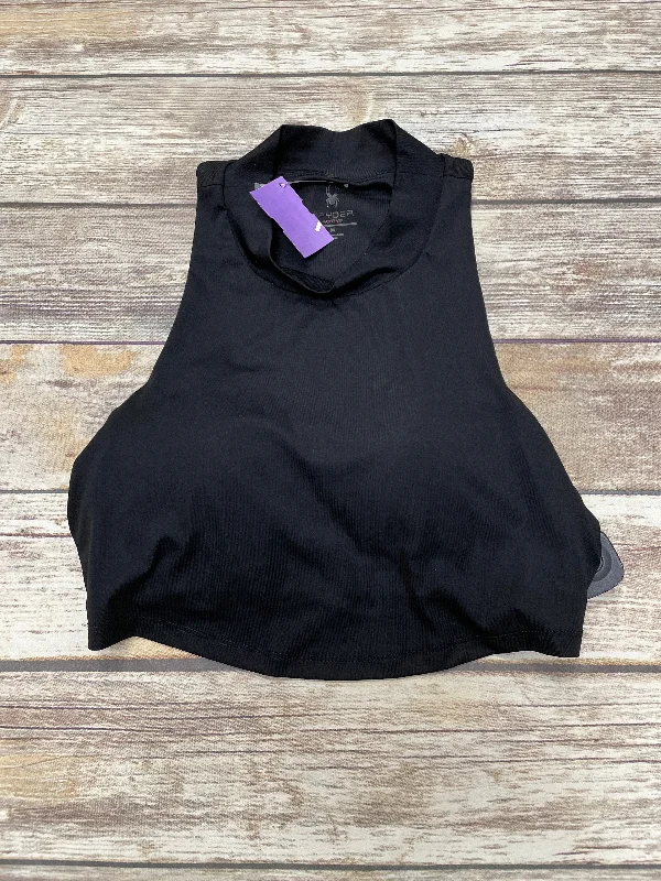 Yoga Bar with Dates -Black Athletic Bra Spyder, Size M
