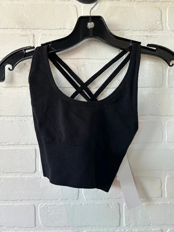 Yoga Bar with Probiotics -Black Athletic Bra Zella, Size S