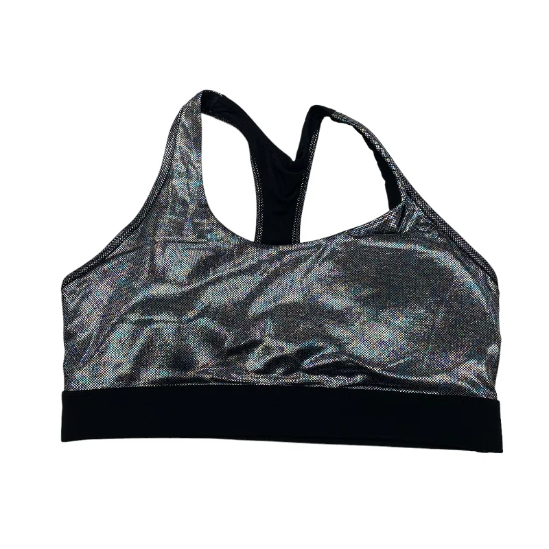 Yoga Bar for Improved Digestion -Black Athletic Bra Zyia, Size M