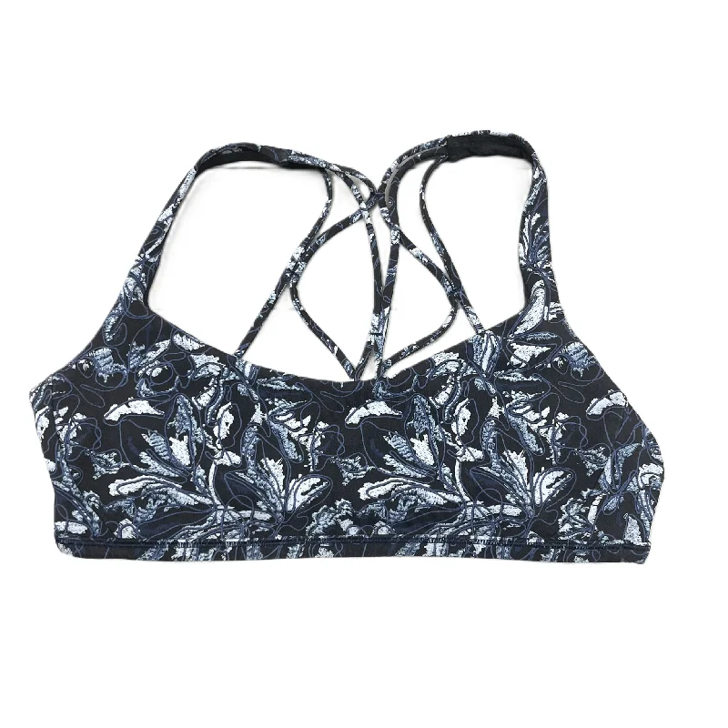 Yoga Bar with Hazelnuts -Black & Blue Athletic Bra By Lululemon, Size: M