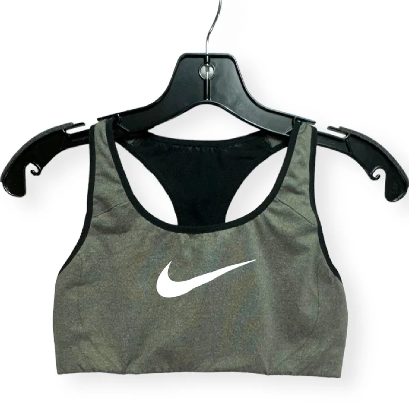 Yoga Bar with Chia Seeds -Black & Grey Athletic Bra Nike Apparel, Size M
