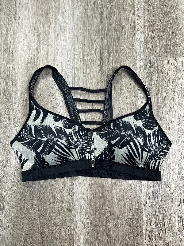 Yoga Bar with Organic Sweeteners -Black & Grey Athletic Bra Pink, Size Xl