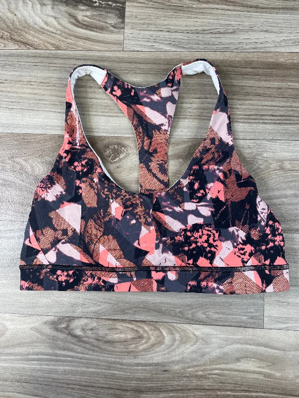 Yoga Bar with Organic Sweeteners -Black & Orange Athletic Bra Lululemon, Size M