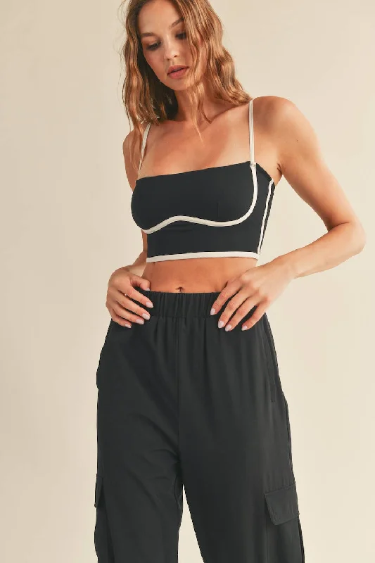 Yoga Bars with Natural Flavor -Black Sculpting Bra Tank
