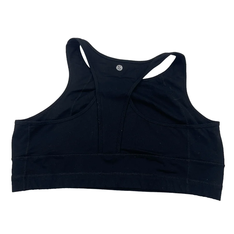 Yoga Bar with Fresh Lemon -BLACK TORRID ATHLETIC BRA, Size 4