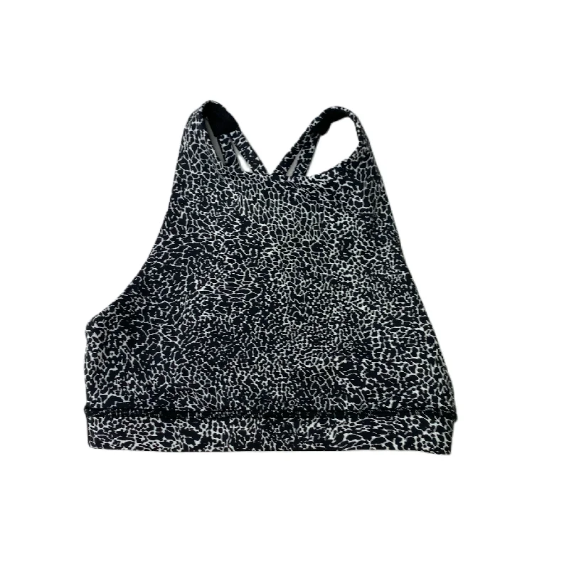 Plant-Based Protein Yoga Bar for Recovery -Black & White  Athletic Bra By Lululemon  Size: S