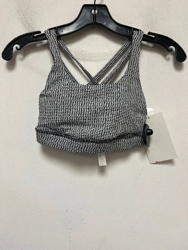 Vegan Protein Yoga Bars -Black & White Athletic Bra Lululemon, Size 2