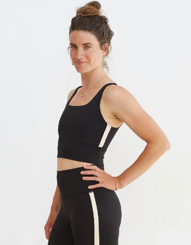 Yoga Bar for Muscle Endurance -Black Yoga Bra