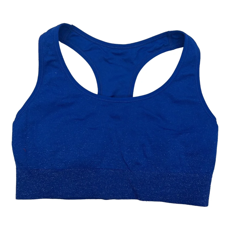 Yoga Bars with Vitamin B12 -BLUE ALL IN MOTION ATHLETIC BRA, Size 2X