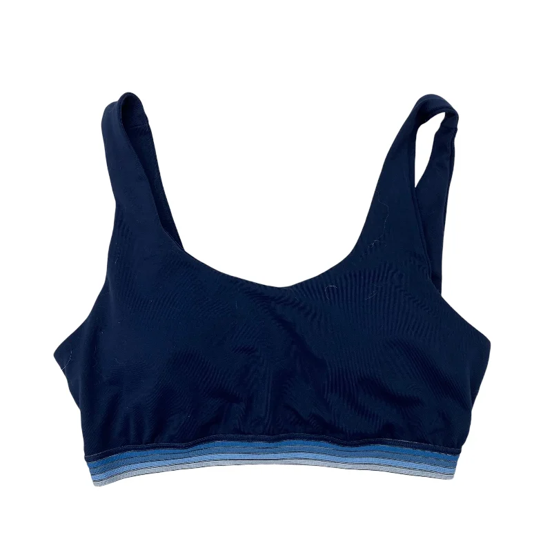 Yoga Bars for Nutrient-Dense Energy -BLUE ATHLETIC BRA by LIVE LOVE DREAM Size:M