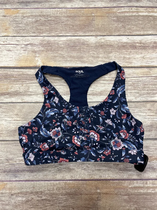 Yoga Bar with Rosehip -Blue Athletic Bra Cme, Size M