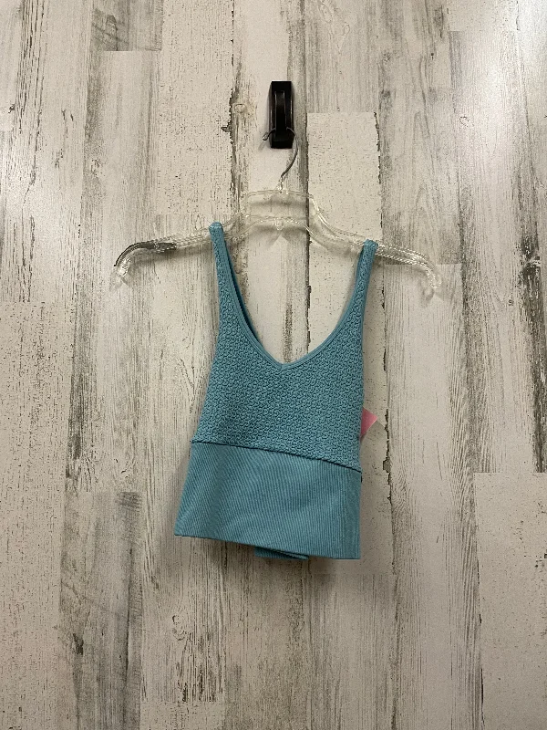 Organic Vegan Protein Yoga Bars -Blue Athletic Bra Free People, Size M