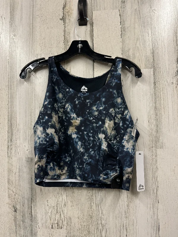 Yoga Bar with Cacao for Antioxidants -Blue Athletic Bra Rbx, Size Xl