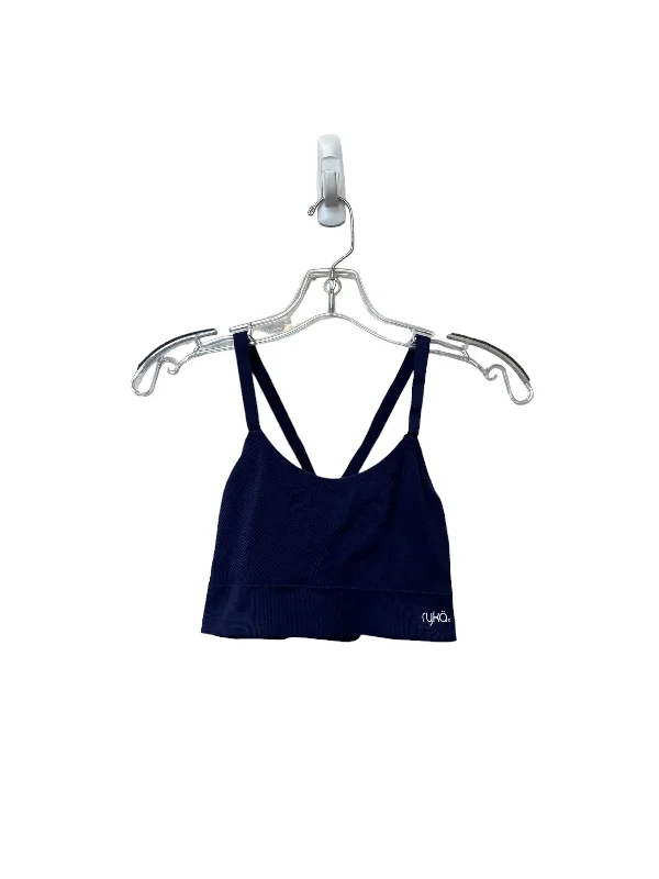 Yoga Bars with Plant-Based Proteins -Blue Athletic Bra Ryka, Size L