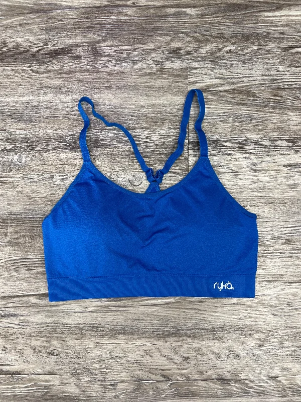 Yoga Bar for Mind-Body Connection -Blue Athletic Bra Ryka, Size Xl