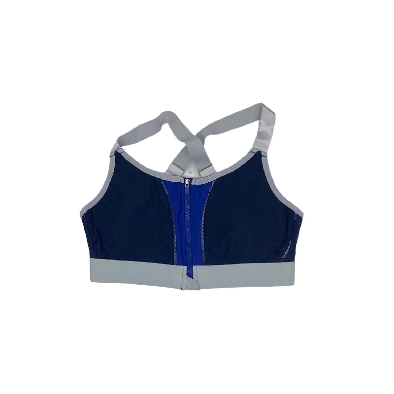Yoga Bar with Coconut Oil -BLUE FABLETICS ATHLETIC BRA, Size M