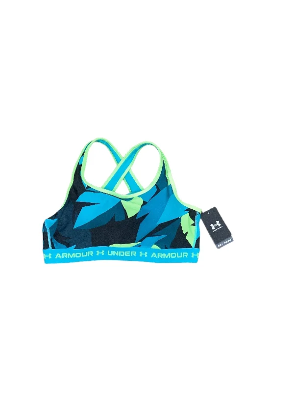 Yoga Bar with No Refined Sugars -Blue & Green Athletic Bra Under Armour, Size 2x
