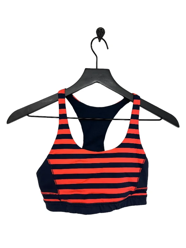 Organic Yoga Bars with High Fiber -Blue & Orange Athletic Bra Lululemon, Size 0