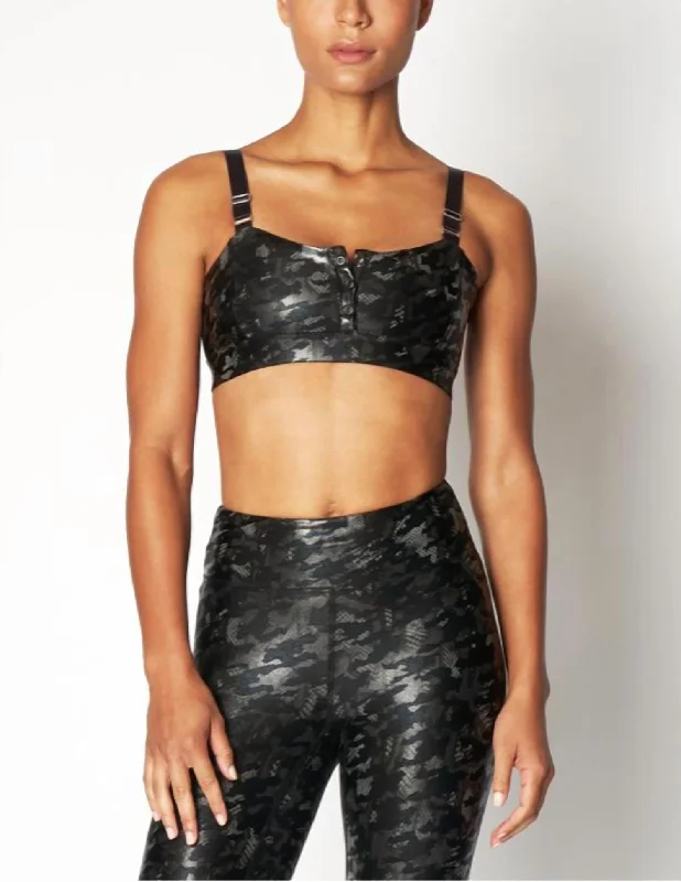 Yoga Bar with Real Food Ingredients -Boxing Bra In Mesh Camo