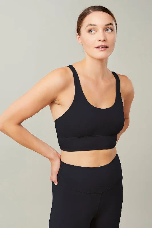 Yoga Bar with Protein and Healthy Fats -New Studio Bra (Black)