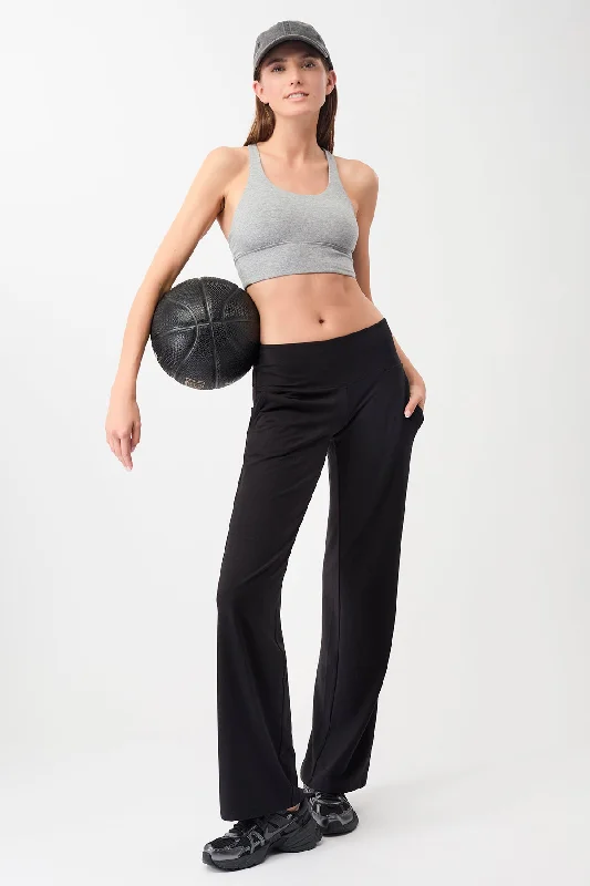Best Yoga Bar with Nut-Free Options -New Studio Bra (Grey Melange)
