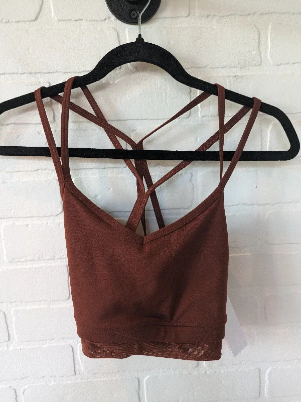 Yoga Bar for Gut Health -Brown Athletic Bra All In Motion, Size M