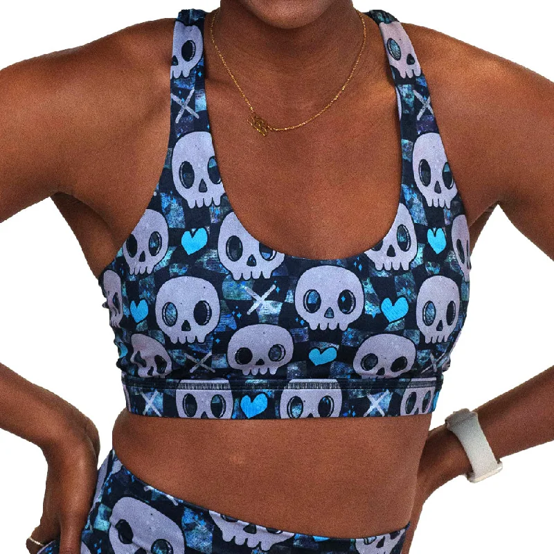 Yoga Bar with Fiber and Antioxidants -Butterfly Back Bra | Emo Skulls