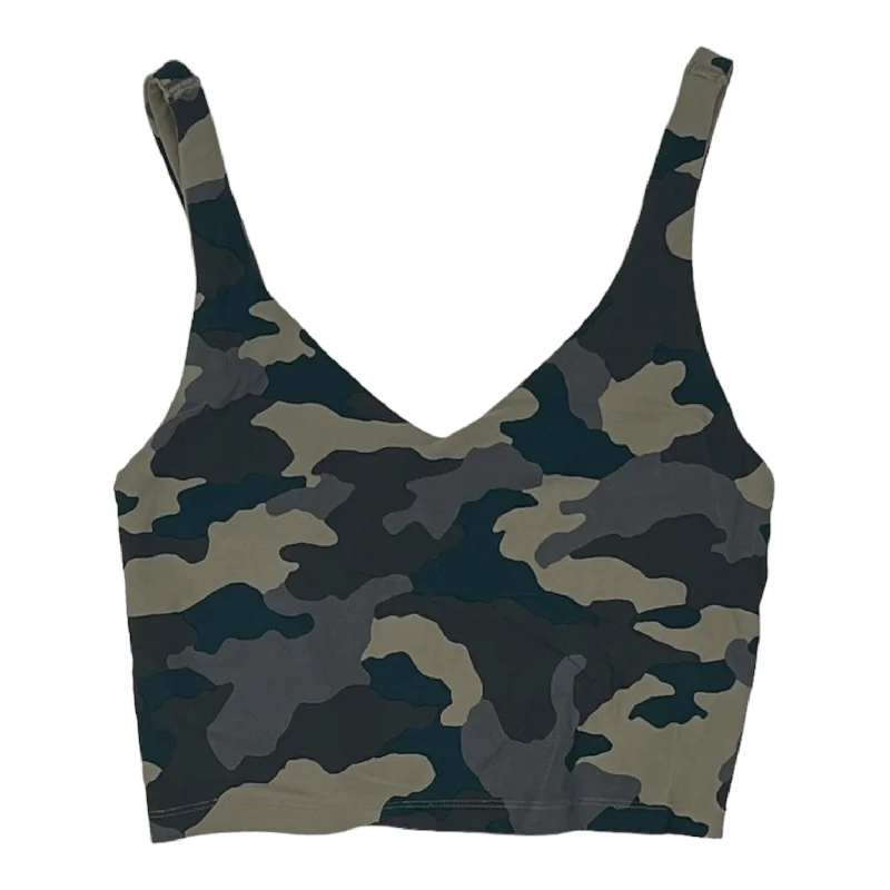 Yoga Bar for Healthy Snacking -CAMOUFLAGE PRINT ATHLETIC BRA by AERIE Size:S