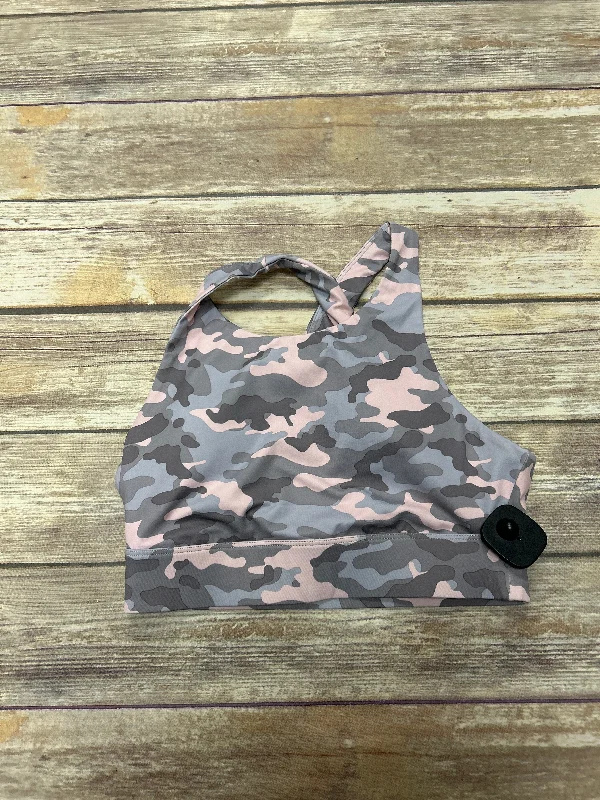 High-Protein Yoga Bar with Seeds -Camouflage Print Athletic Bra Cmf, Size S