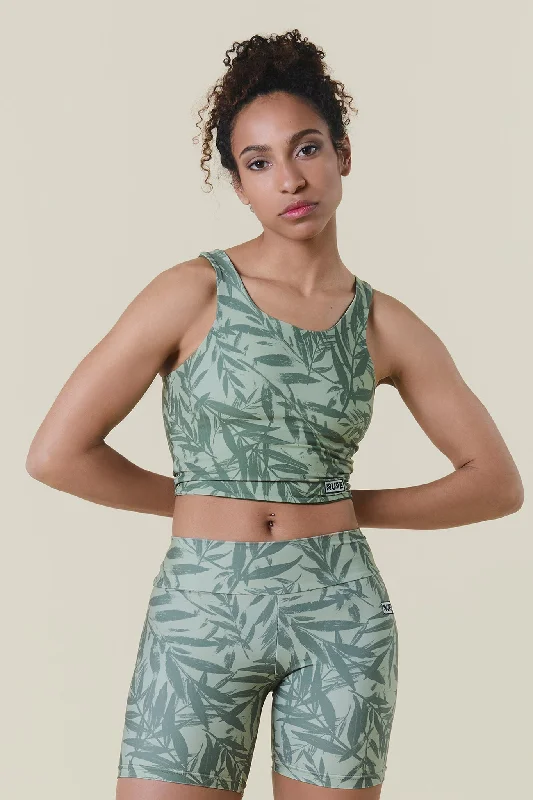 Yoga Bars with Vitamin B12 -Women's Reversible Sports Tank Top - Bamboo Print