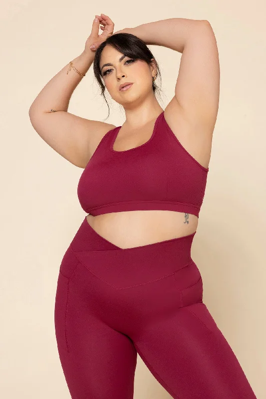 Yoga Bars with Peanut Butter -Captivate Bra - Ruby