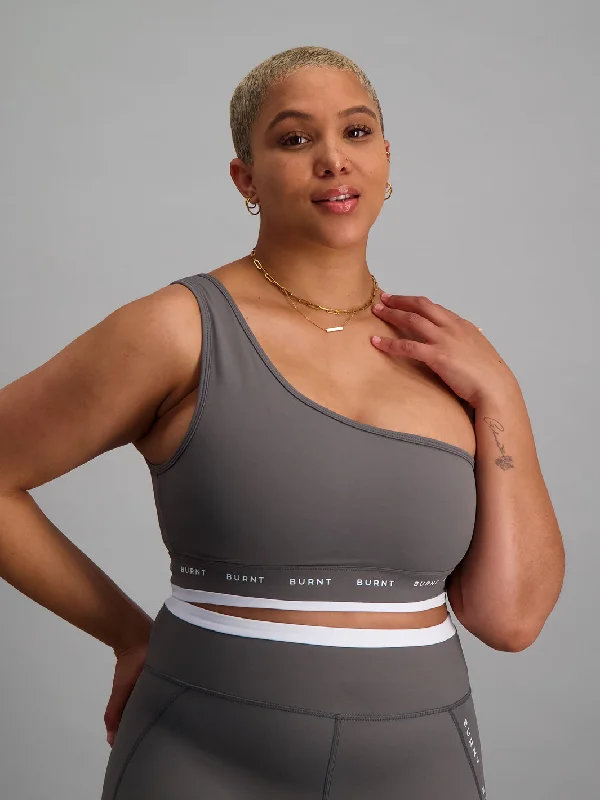 Yoga Bar with Beets -Chelsea Sports Bra - Charcoal Grey