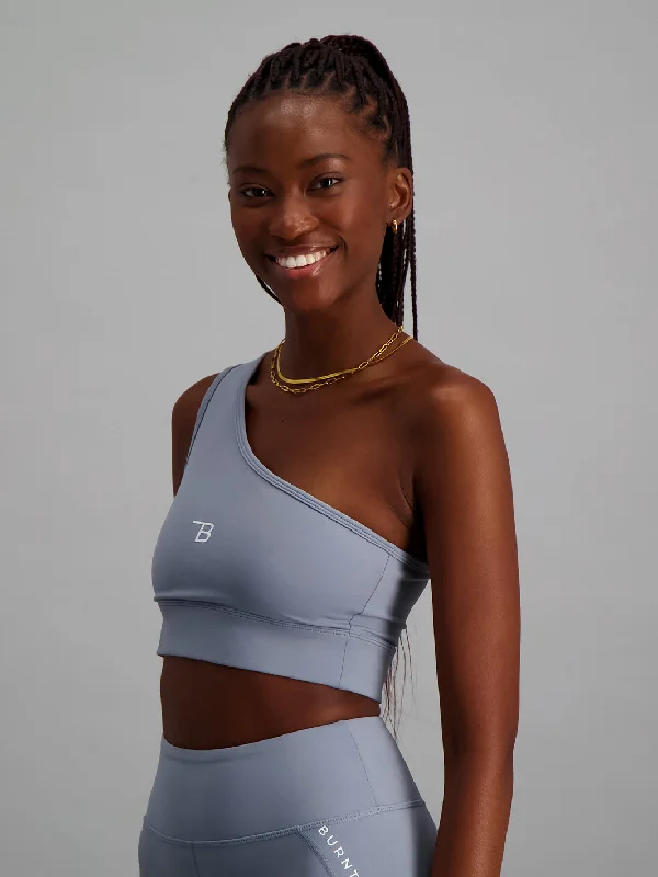 Yoga Bar for Lower Glycemic Response -Chelsea Sports Bra - Ice Grey