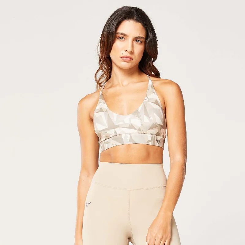 Yoga Bar for Improved Digestion -Code Live-in Bra - Cobblestone Print