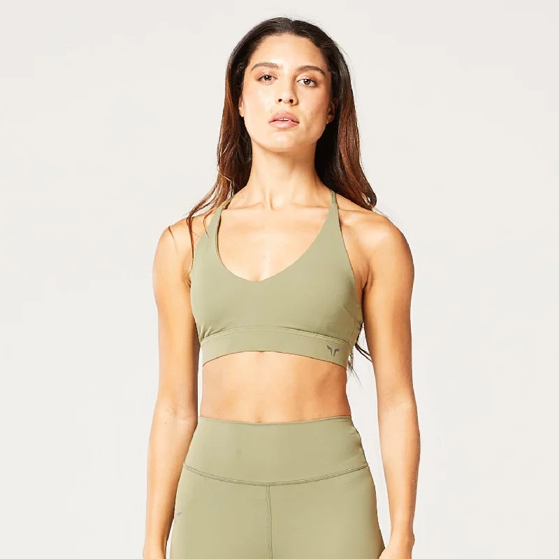 Yoga Bar with Pears and Almonds -Code Live-in Bra - Deep Lichen Green
