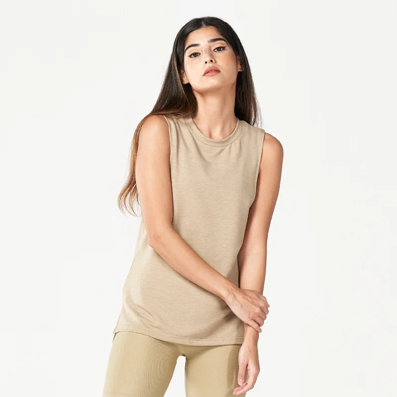 Yoga Bar with Low Glycemic Sweeteners -Code Marl Tank - Sand Marl