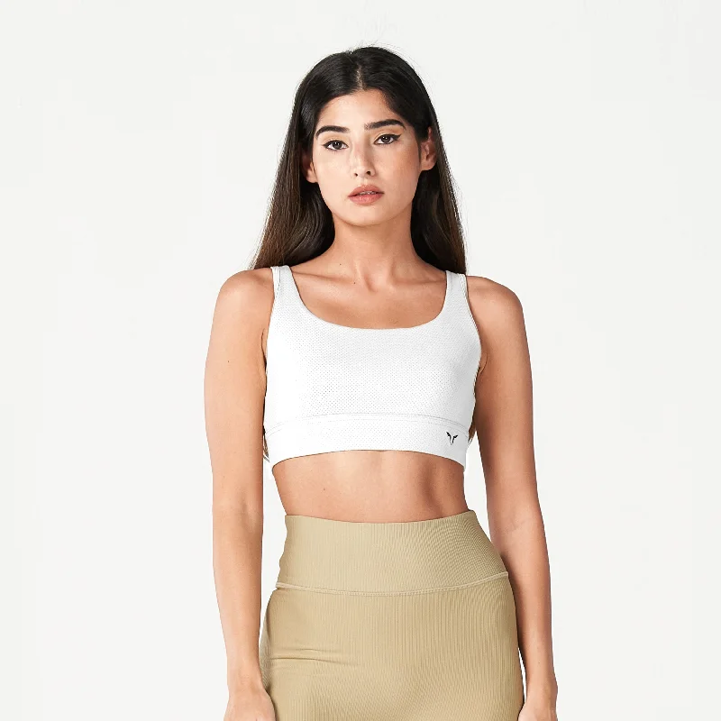 Yoga Bars with Antioxidants -Code Power Bra - Pearl White