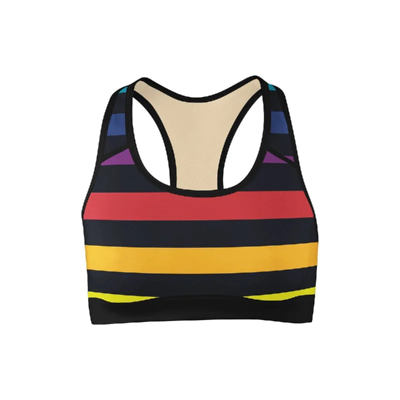 Yoga Bar with Cinnamon and Coconut -Color Storm Sports Bra