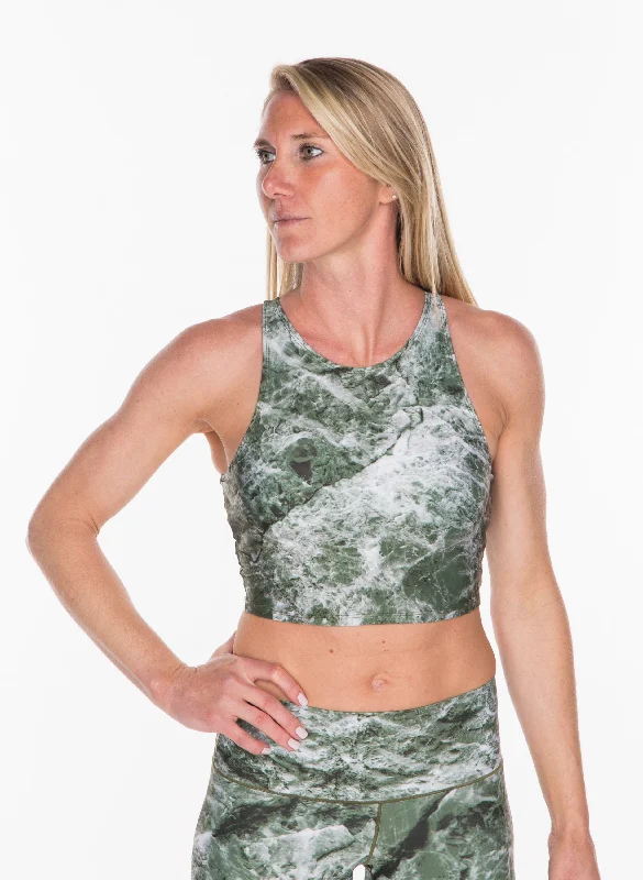 Yoga Bar with Almonds -Sage Marble Crop Top