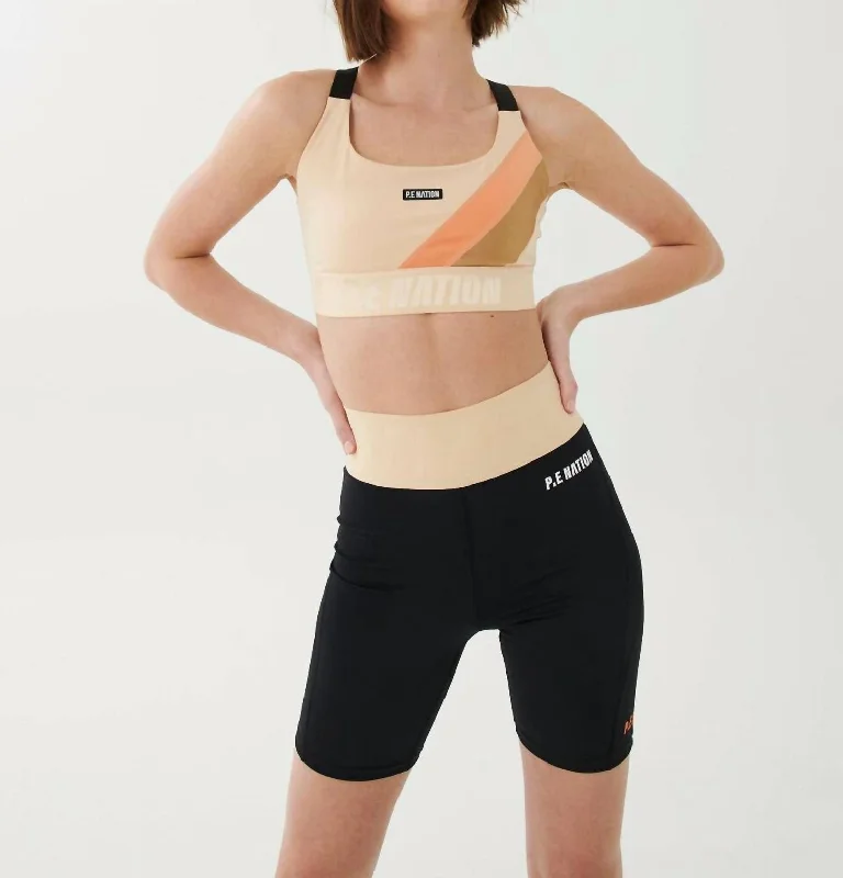 Yoga Bar with Maca Root for Endurance -Comeback Sports Bra In Wheat
